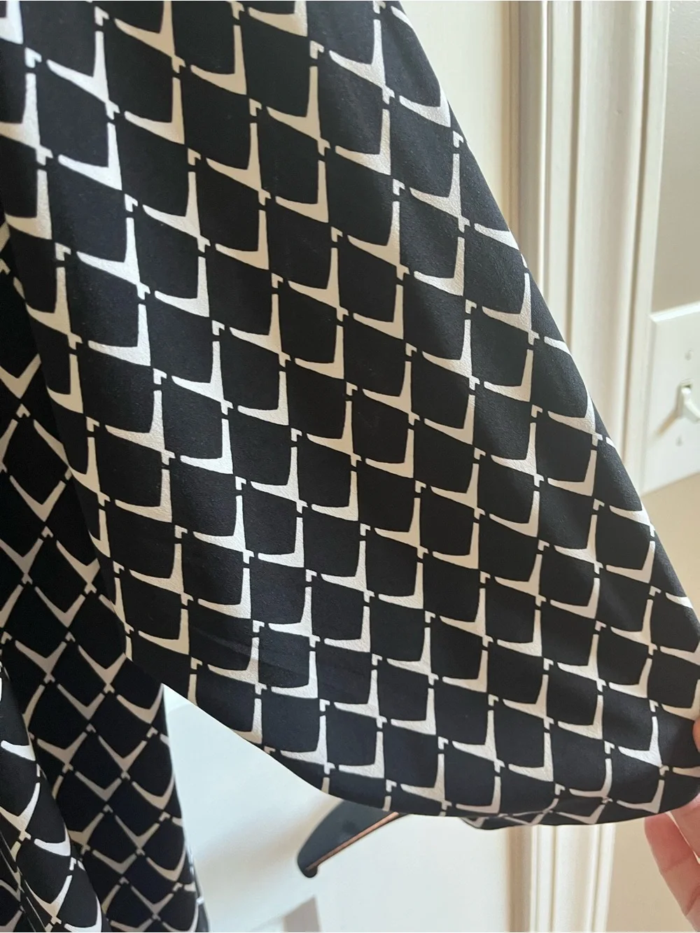 Dress Barn Black & White Geometric Dress, Size 22W